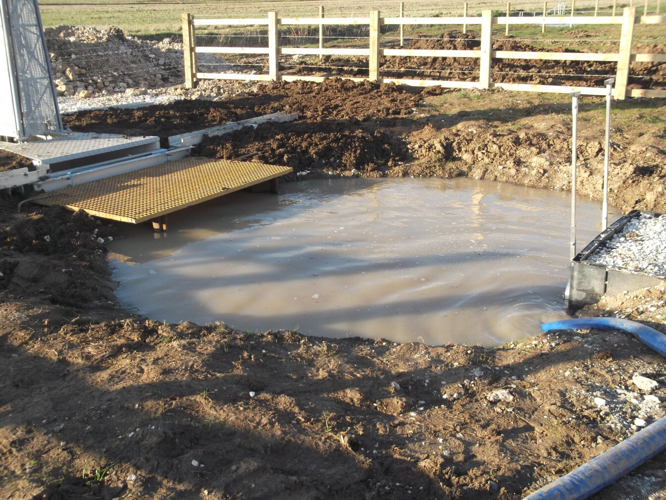 Watercourse works at East Halton wet grassland