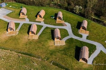 Completed Flamborough glamping pod installation