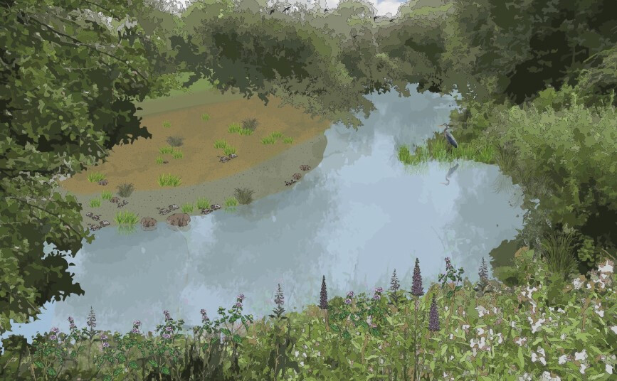 Design visual for the River Rother restoration