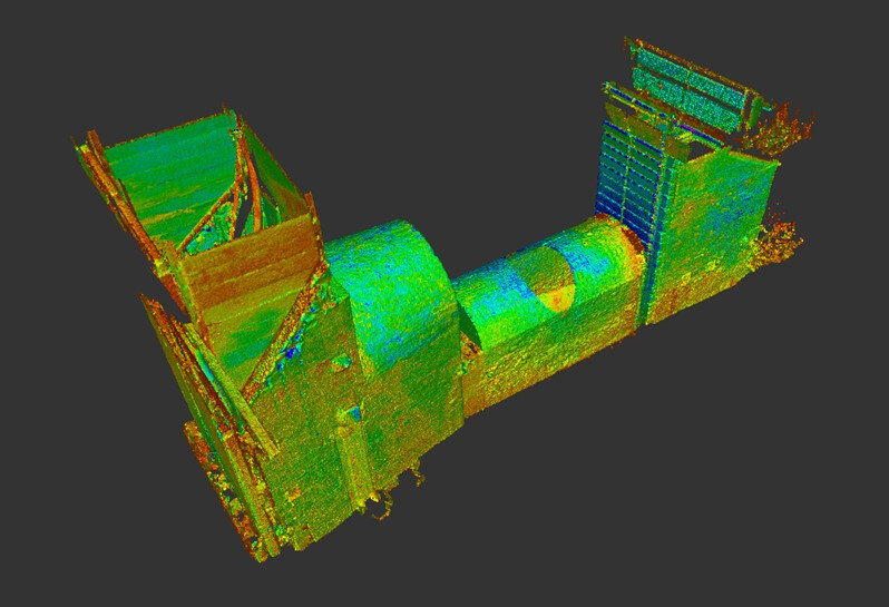 3D cloud point survey of the culvert structure