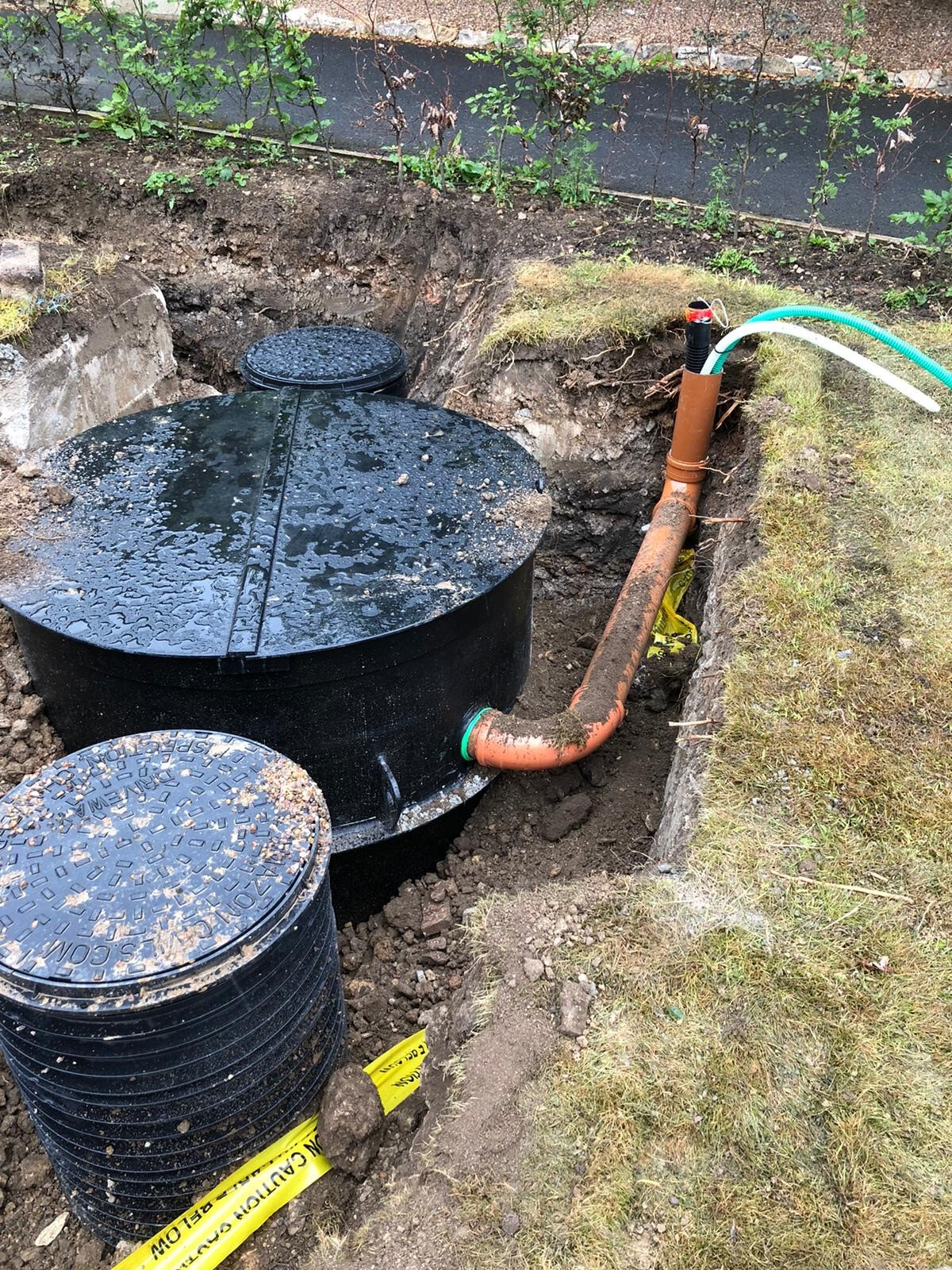 Treatment plant and pipework installation
